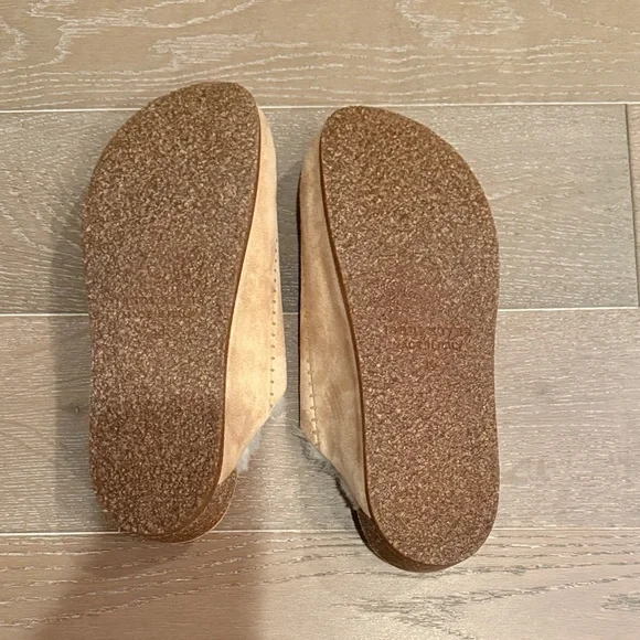 Jenni Kayne Shearling Lined Moc Clog Natural color size 39 - Picture 3 of 5